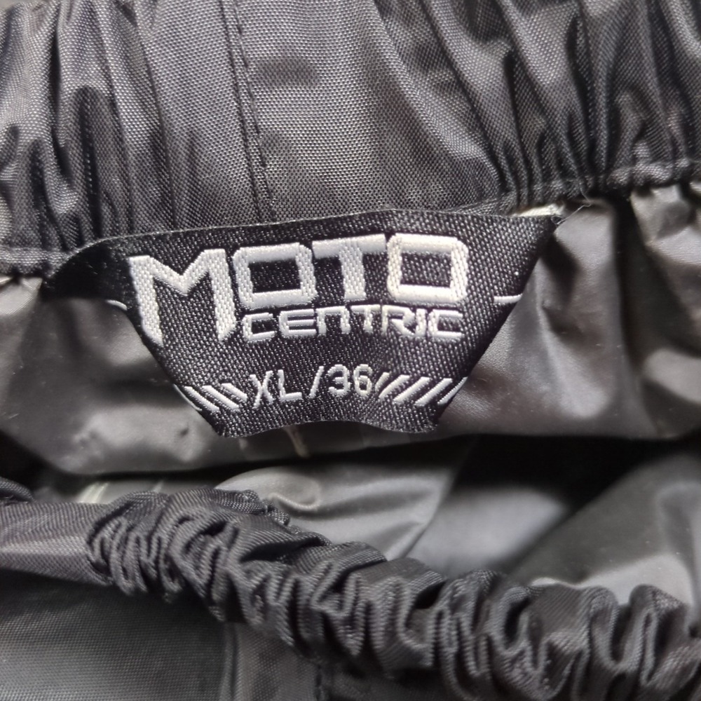 Motocentric Riding Pants Mens Extra Large 36 Black Windbreaker Mesh Ankle Zip - Picture 9 of 11